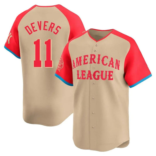 #11 Rafael Devers Player B.Red Sox Cream Limited American League All-Star Game Baseball Jerseys baseball jersey product view 1