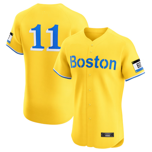 #11 Rafael Devers Player B.Red Sox Gold City Connect Elite Baseball Jerseys baseball jersey product view 1