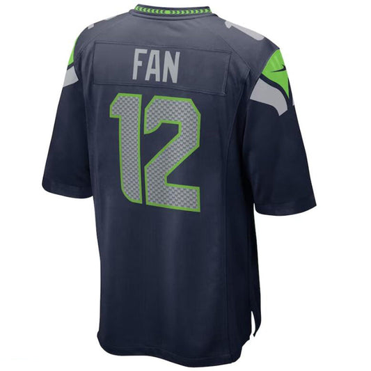#12 12th Fan Player S.Seahawks Navy Game Football Jerseys football jersey product view 1