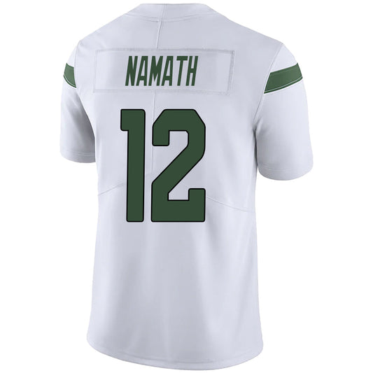 #12 Joe Namath Playre NY.Jets White Game Football Jerseys football jersey product view 1