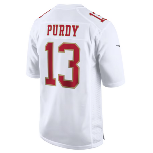 #13 Brock Purdy Player SF.49ers Tundra White Fashion Game Football Jerseys football jersey product view 1