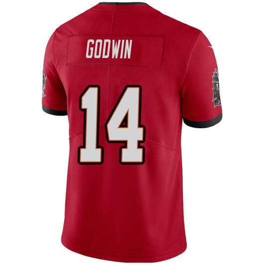 #14 Chris Godwin Player TB.Buccaneers Red Vapor Limited Football Jerseys football jersey product view 1