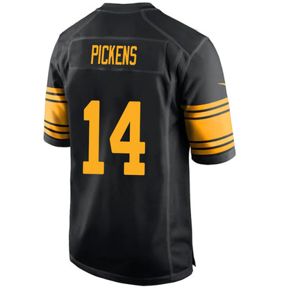 #14 George Pickens Player P.Steelers Black Game Football Jerseys football jersey product view 1