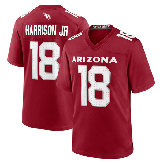 #18 Marvin Harrison Jr. Player A.Cardinals Cardinal Player Game Football Jerseys football jersey product view 1