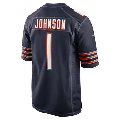 C.Bears #1 Jaylon Johnson Navy Player Game Jersey Stitched American Football Jerseys football jersey product view 1
