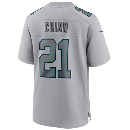 C.Panthers #21 Jeremy Chinn Gray Stitched Player Game Football Jerseys football jersey product view 1