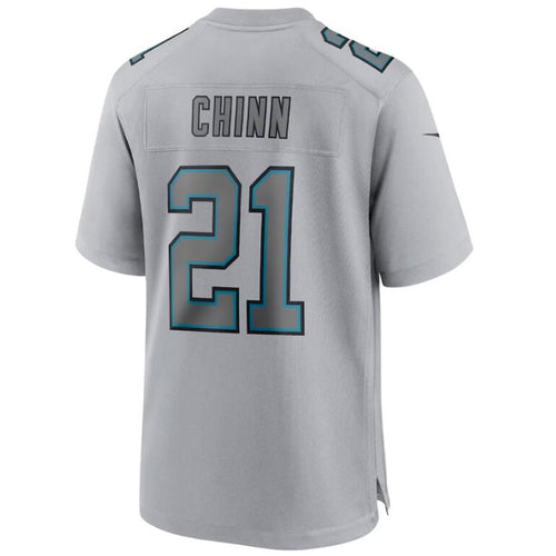 C.Panthers #21 Jeremy Chinn Gray Stitched Player Game Football Jerseys football jersey product view 1