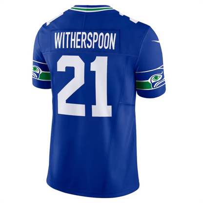 #21 Devon Witherspoon Player S.Seahawks Royal Alternate Vapor F.U.S.E. Limited Fotoball Jerseys football jersey product view 1
