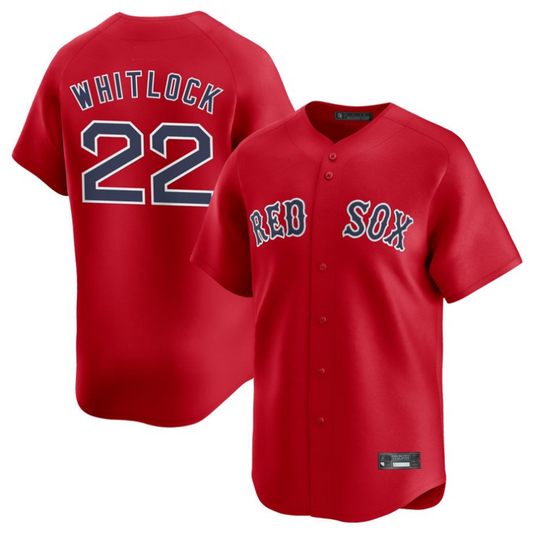 #22 Garrett Whitlock Player B.Red Sox Red Home Replica Baseball Jerseys baseball jersey product view 1