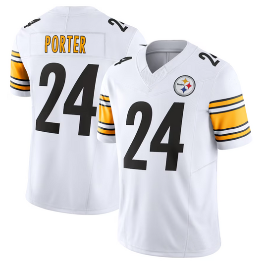 #24 Joey Porter Jr. Player P.Steelers White Vapor F.U.S.E. Limited Fotoball Jerseys football jersey product view 1