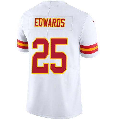 KC.Chiefs #25 Clyde Edwards-Helaire Player White Vapor Limited Game Football Jerseys football jersey product view 1