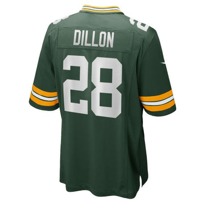 GB.Packers #28 A.J. Dillon Green Player Game Jersey Stitched American Football Jerseys football jersey product view 1