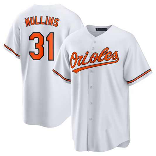 #31 Cedric Mullins Player B.Orioles White Replica Baseball Jerseys baseball jersey product view 1