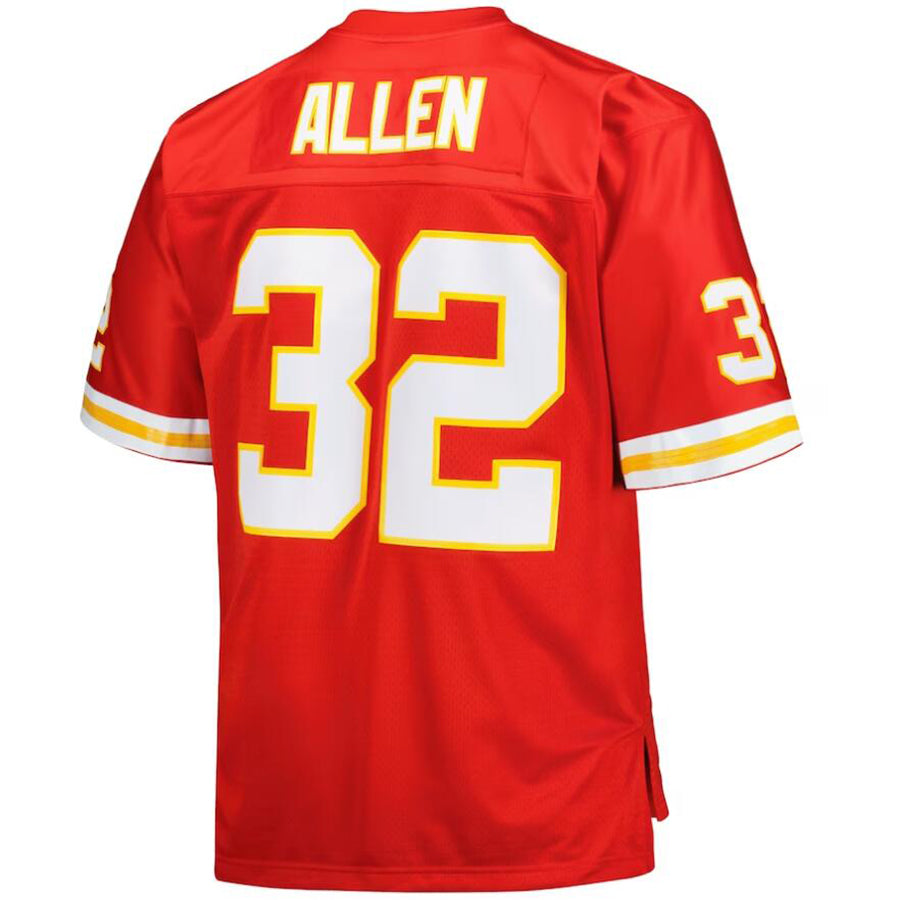 KC.Chiefs #32 Nick Bolton Player Mitchell & Ness Red Big & Tall 1994 Retired Player Replica Football Jerseys football jersey product view 1