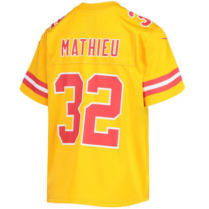 KC.Chiefs #32 Nick Bolton Player Gold Inverted Vapor Limited Football Jerseys football jersey product view 1