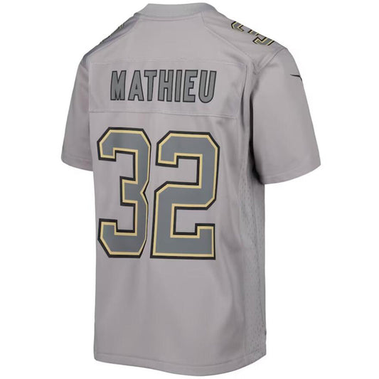 #32 Tyrann Mathieu Player NO.Saints Gray American Game Stitched Football Jerseys football jersey product view 1