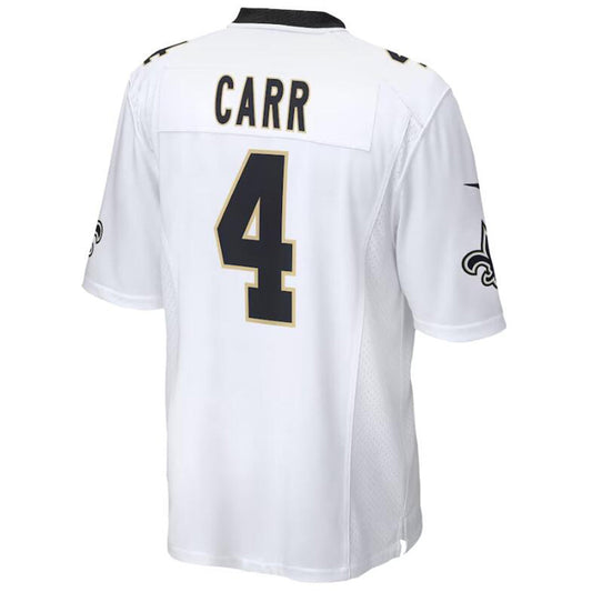 #4 Derek Carr Player NO.Saints White Game Football Jerseys football jersey product view 1