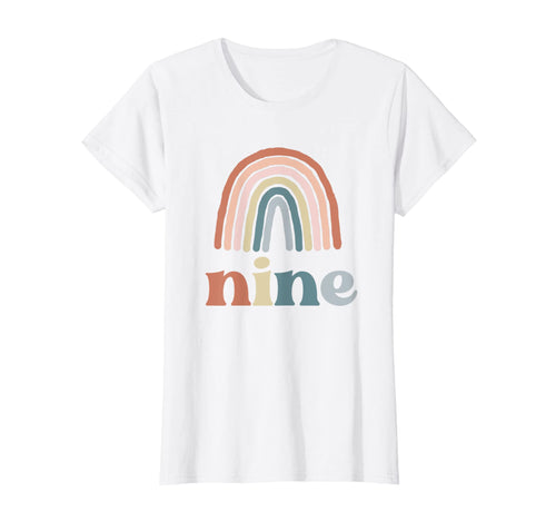 Nine Year Old Birthday Boho Rainbow T-Shirt - Streetwear Style Men Women - T-Shirt, Sweatshirt, Hoodie