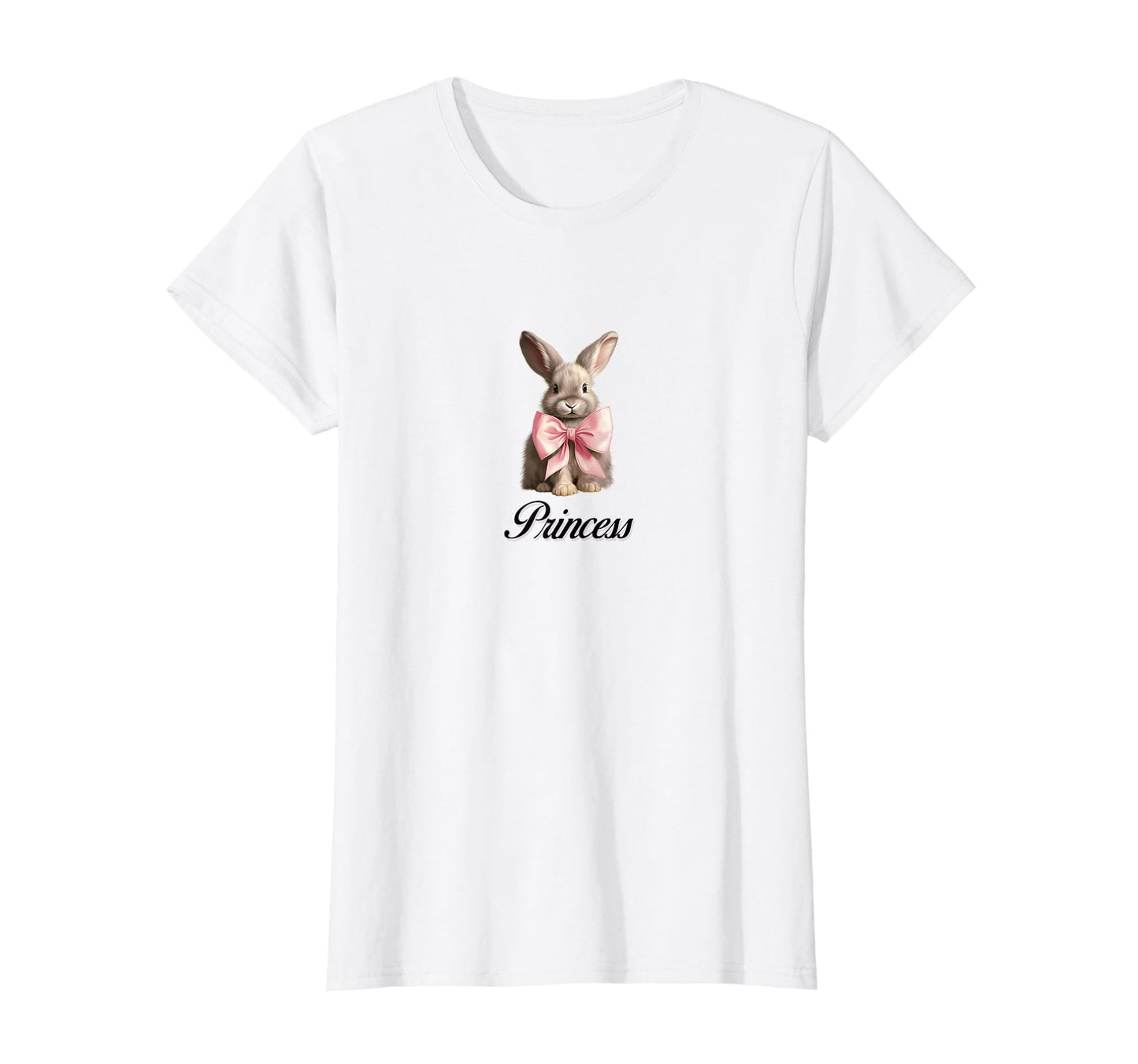 Coquette Bunny Rabbit Princess Girlcore T-Shirt - Minimalist Print Unisex - T-Shirt, Sweatshirt, Hoodie