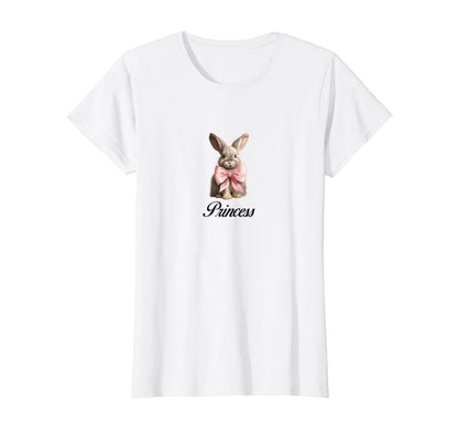 Coquette Bunny Rabbit Princess Girlcore T-Shirt - Minimalist Print Unisex - T-Shirt, Sweatshirt, Hoodie