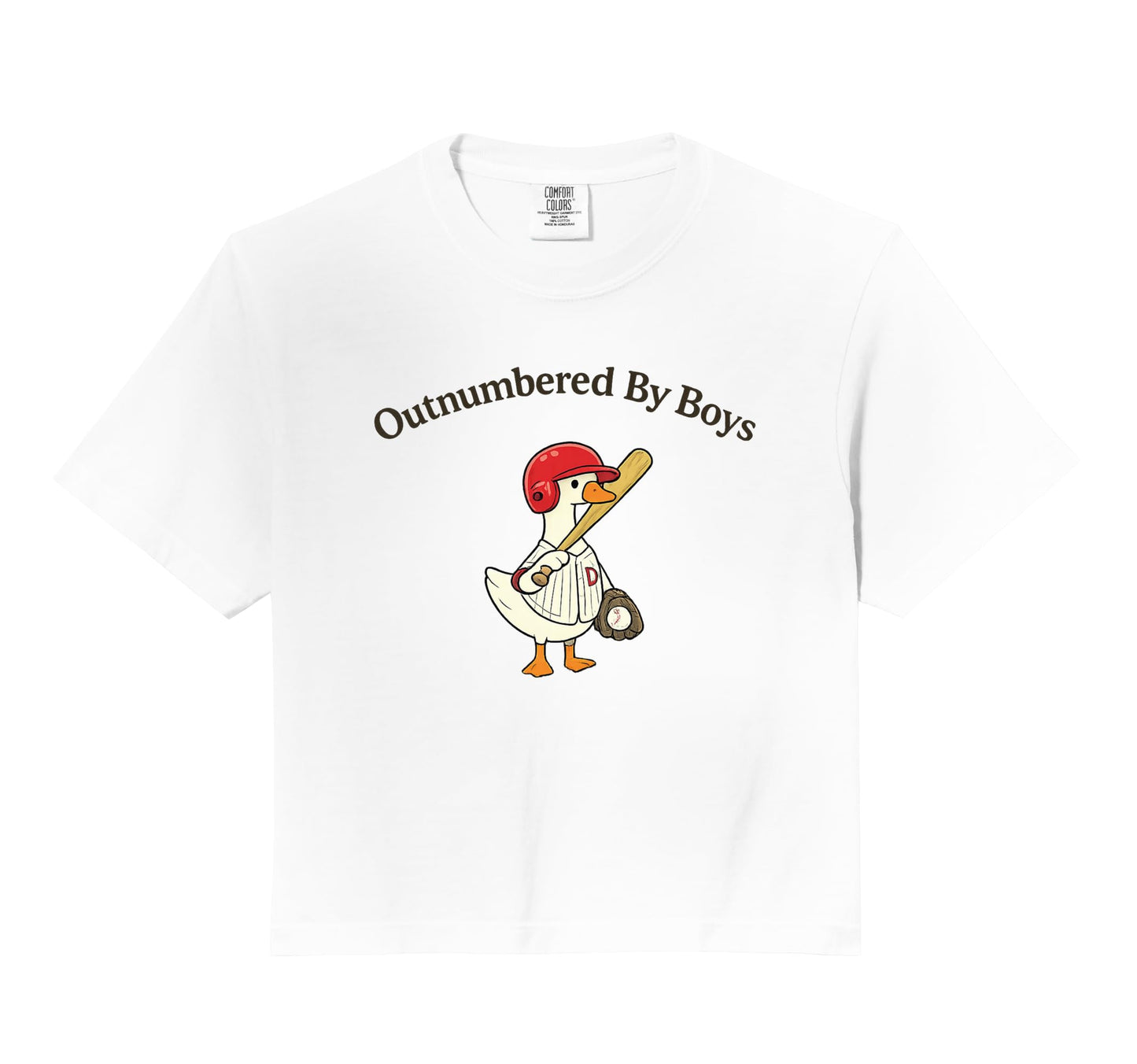 Outnumbered Baseball Dad Funny Sports Family Hoodie - Graphic Print Unisex - T-Shirt, Sweatshirt, Hoodie