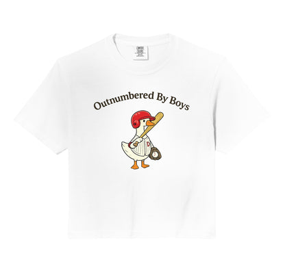 Outnumbered Baseball Dad Funny Sports Family Hoodie - Graphic Print Unisex - T-Shirt, Sweatshirt, Hoodie