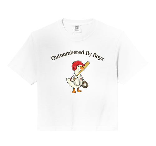 Outnumbered Baseball Dad Funny Sports Family Hoodie - Graphic Print Unisex - T-Shirt, Sweatshirt, Hoodie