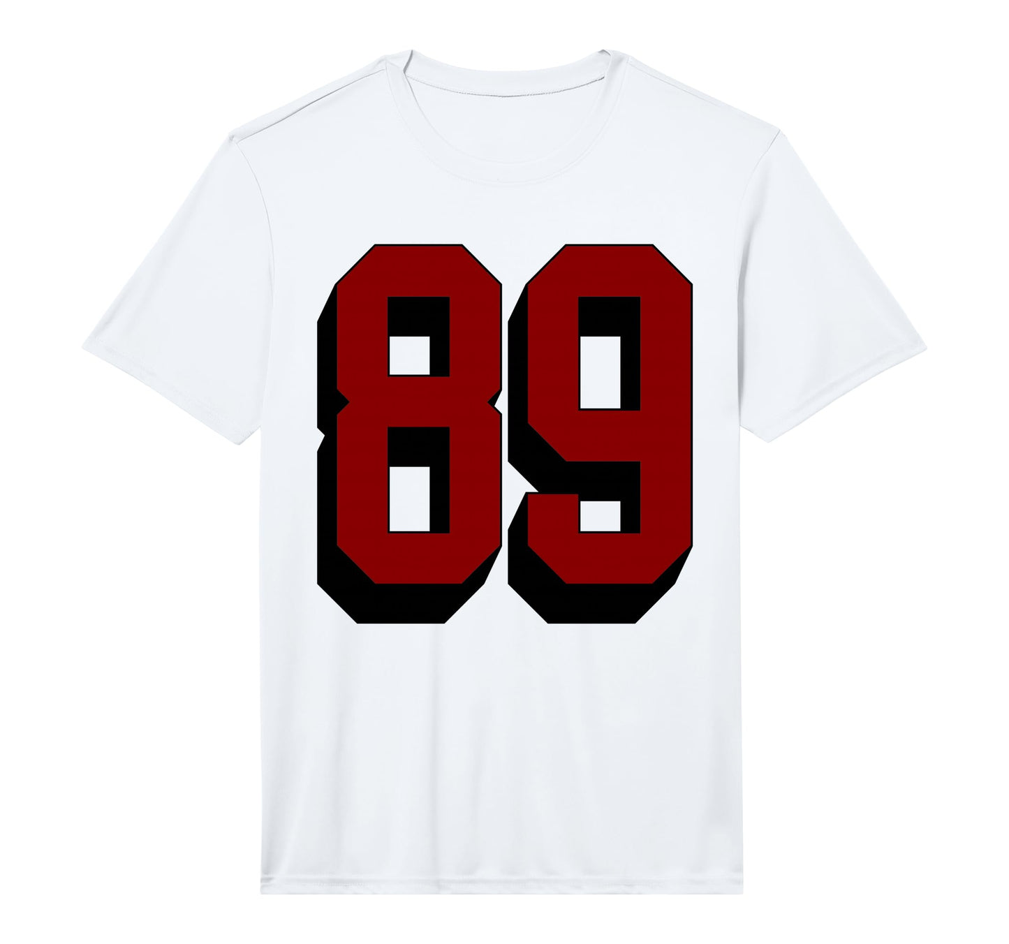 89 Number 89 Varsity Fan Sports Team T-Shirt - Unique Graphic for Adults - T-Shirt, Sweatshirt, Hoodie