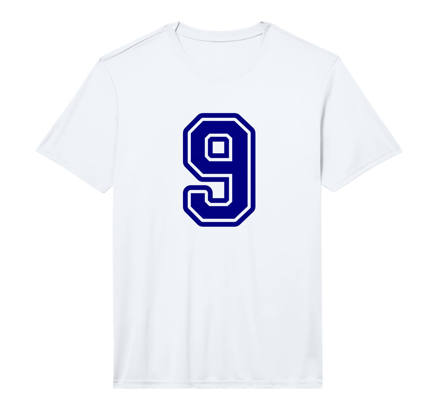 Blue Sport Team Number 9 Performance T-Shirt - Streetwear Style Men Women - T-Shirt, Sweatshirt, Hoodie