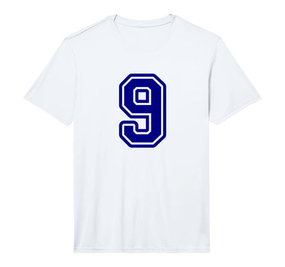 Blue Sport Team Number 9 Performance T-Shirt - Streetwear Style Men Women - T-Shirt, Sweatshirt, Hoodie