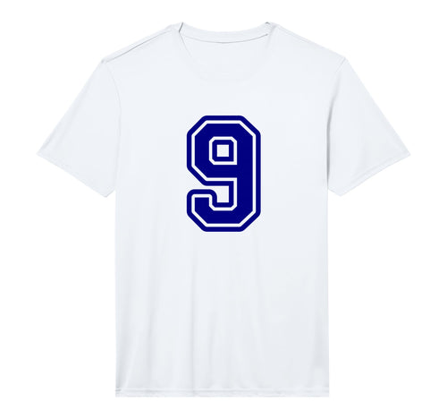 Blue Sport Team Number 9 Performance T-Shirt - Streetwear Style Men Women - T-Shirt, Sweatshirt, Hoodie