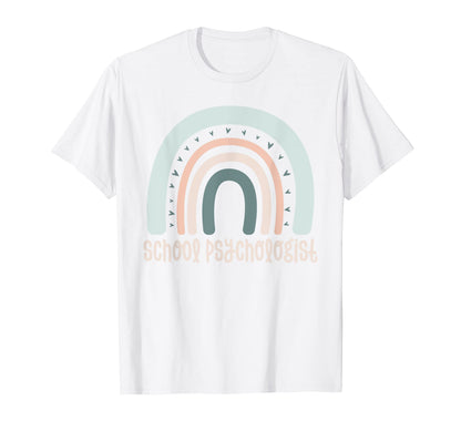 School Psycholoogist Boho Rainbow T-Shirt - Custom Art Print for Adults - T-Shirt, Sweatshirt, Hoodie