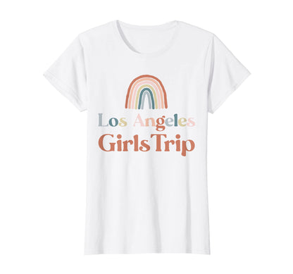 Womens Los Angeles Trip Boho Rainbow T-Shirt - Minimalist Print Men Women - T-Shirt, Sweatshirt, Hoodie
