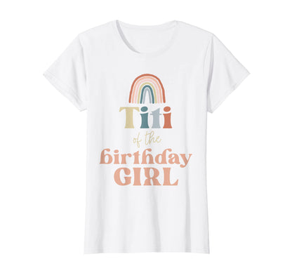 Womens Titi Birthday Boho Rainbow T-Shirt - Aesthetic Graphic for Adults - T-Shirt, Sweatshirt, Hoodie