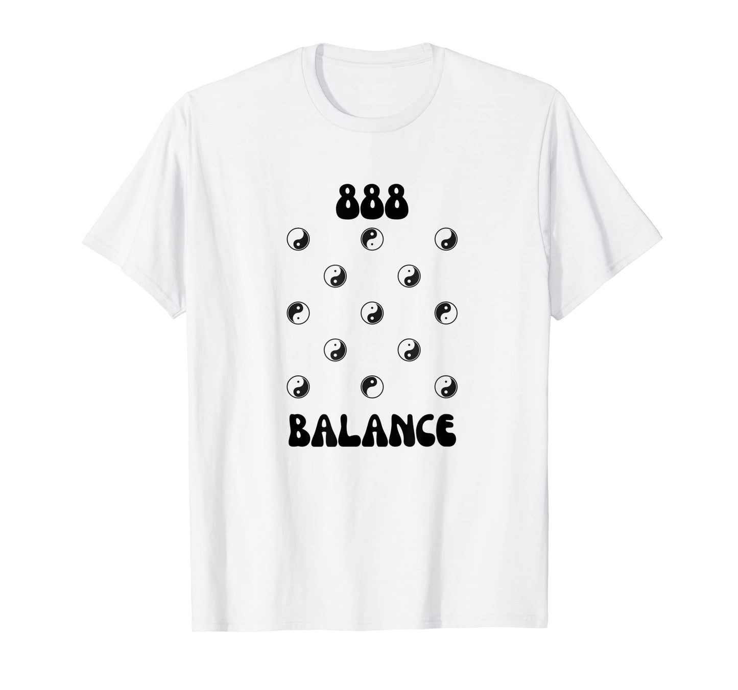 888 Angel Number Aesthetic Yin Yang T-Shirt - Custom Art Print for Adults - T-Shirt, Sweatshirt, Hoodie
