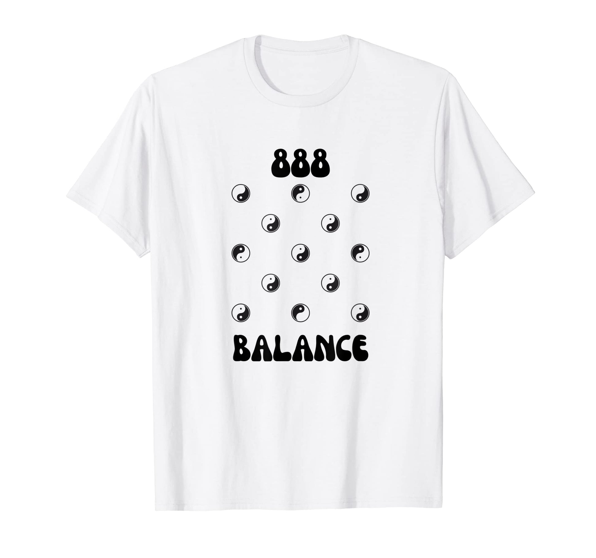 888 Angel Number Aesthetic Yin Yang T-Shirt - Custom Art Print for Adults - T-Shirt, Sweatshirt, Hoodie