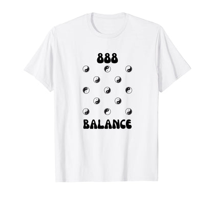 888 Angel Number Aesthetic Yin Yang T-Shirt - Custom Art Print for Adults - T-Shirt, Sweatshirt, Hoodie