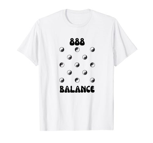 888 Angel Number Aesthetic Yin Yang T-Shirt - Custom Art Print for Adults - T-Shirt, Sweatshirt, Hoodie