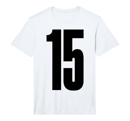 Sports Team Black Number 15 Performance T-Shirt - Unique Graphic Unisex - T-Shirt, Sweatshirt, Hoodie