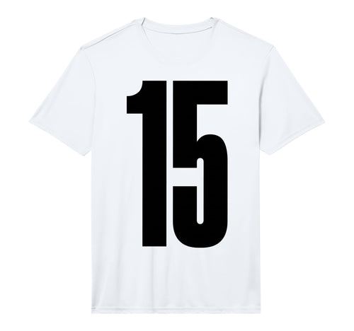 Sports Team Black Number 15 Performance T-Shirt - Unique Graphic Unisex - T-Shirt, Sweatshirt, Hoodie