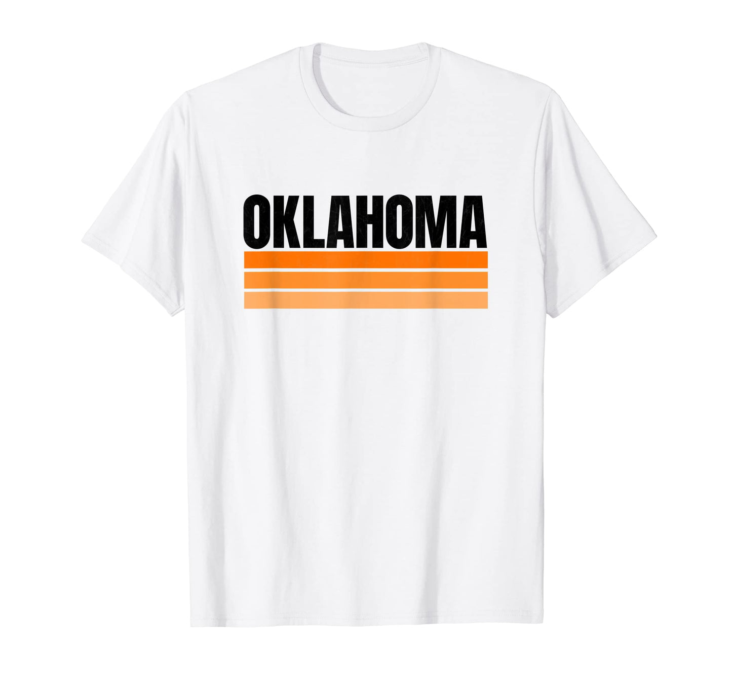 Oklahoma Orange Black Striped Oklahoma T-Shirt - Unique Graphic Men Women - T-Shirt, Sweatshirt, Hoodie
