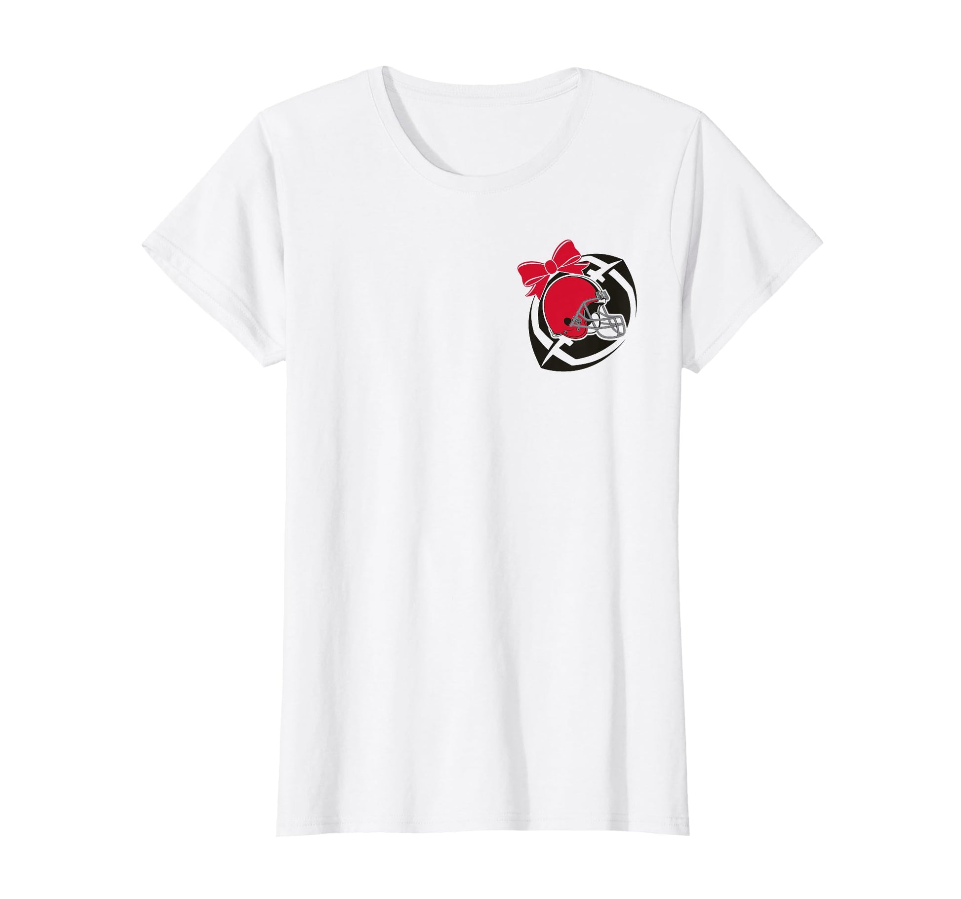 Cheerleader American Football Coquette Bow T-Shirt - Graphic Print Unisex - T-Shirt, Sweatshirt, Hoodie