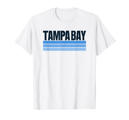 Navy Blue Tampa Blue Stripes Tampa T-Shirt - Fun Novelty Design Men Women - T-Shirt, Sweatshirt, Hoodie