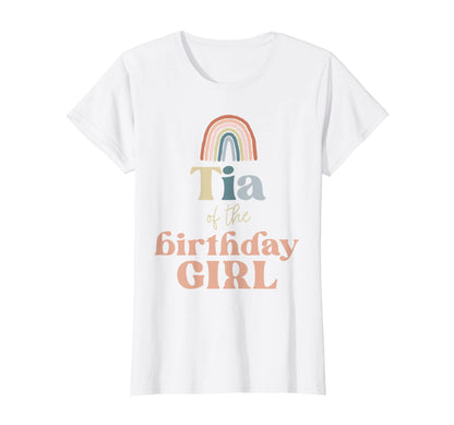 Womens Tia Birthday Boho Rainbow T-Shirt - Casual Everyday Wear Unisex - T-Shirt, Sweatshirt, Hoodie