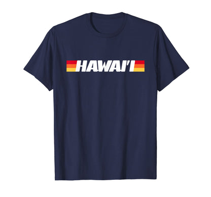 Hawaii Stripe T-Shirt - Novelty Apparel Unisex - T-Shirt, Sweatshirt, Hoodie