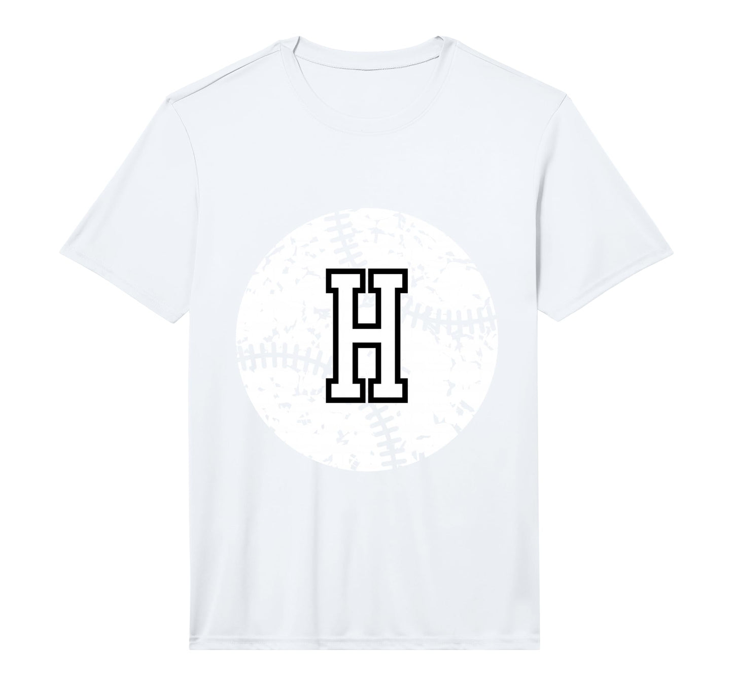 Letter H Baseball Team Red Initial H T-Shirt - Fun Novelty Design Unisex - T-Shirt, Sweatshirt, Hoodie