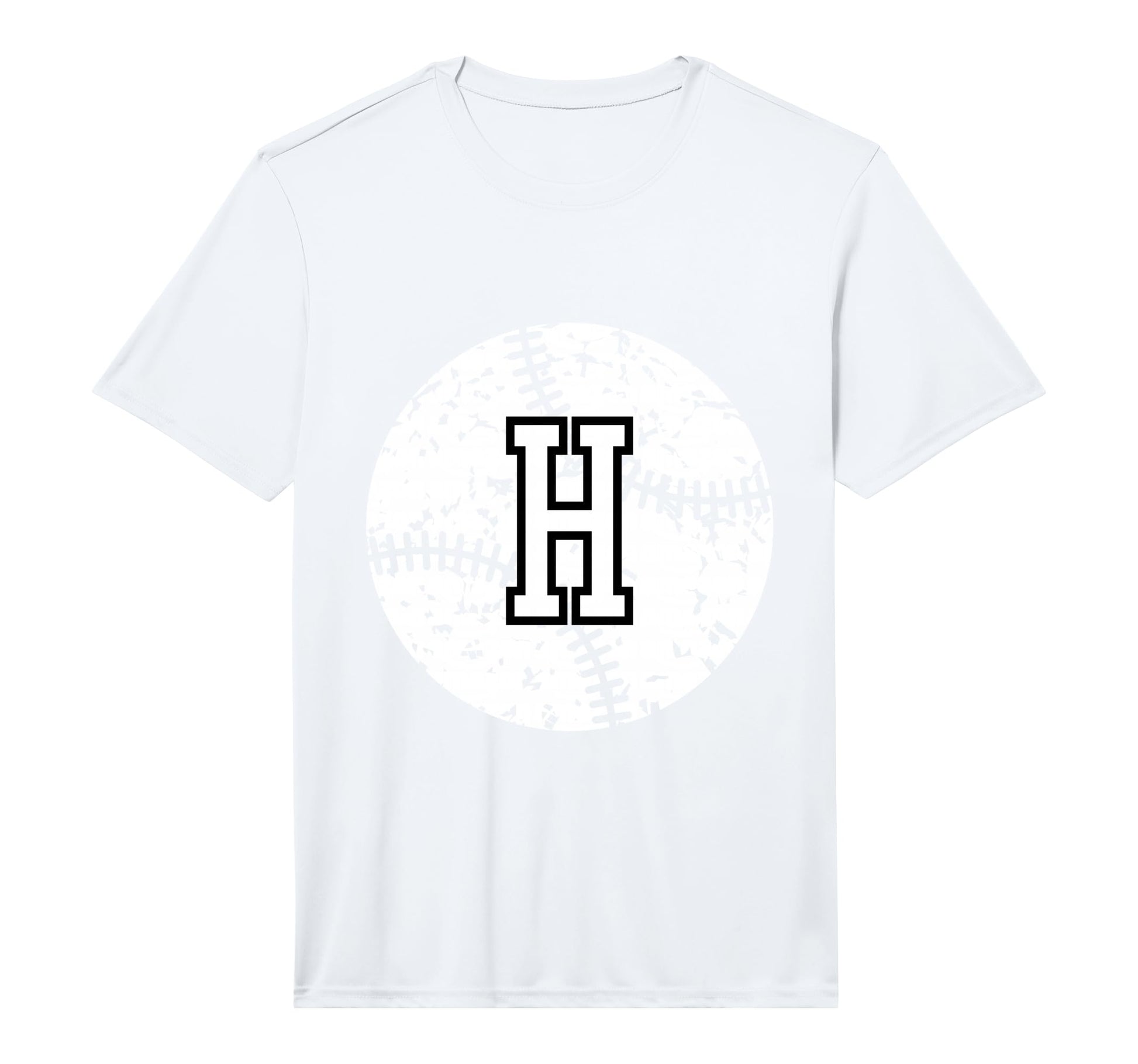 Letter H Baseball Team Red Initial H T-Shirt - Fun Novelty Design Unisex - T-Shirt, Sweatshirt, Hoodie