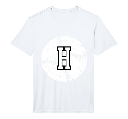 Letter H Baseball Team Red Initial H T-Shirt - Fun Novelty Design Unisex - T-Shirt, Sweatshirt, Hoodie