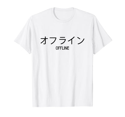 Aesthetic Sad Vaporwave Offline Kanji T-Shirt - Streetwear Style Men Women - T-Shirt, Sweatshirt, Hoodie