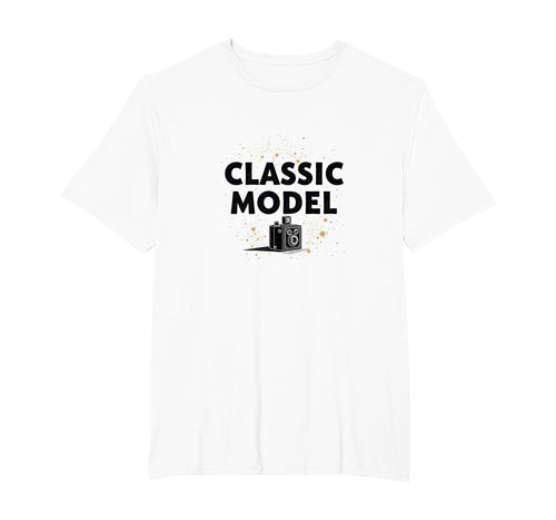 Model 1900S Camera Nostalgia Mens T-Shirt - Minimalist Print for Adults - T-Shirt, Sweatshirt, Hoodie